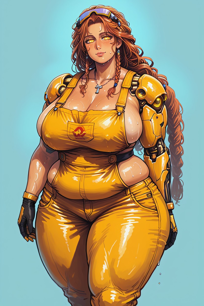 Thick Thighs, Sweaty, Bbw MILF AI Porn