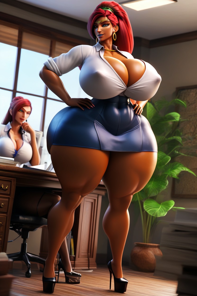 Extreme Hyper Bbl, Huge Bbl, Very Tall Woman MILF AI Porn