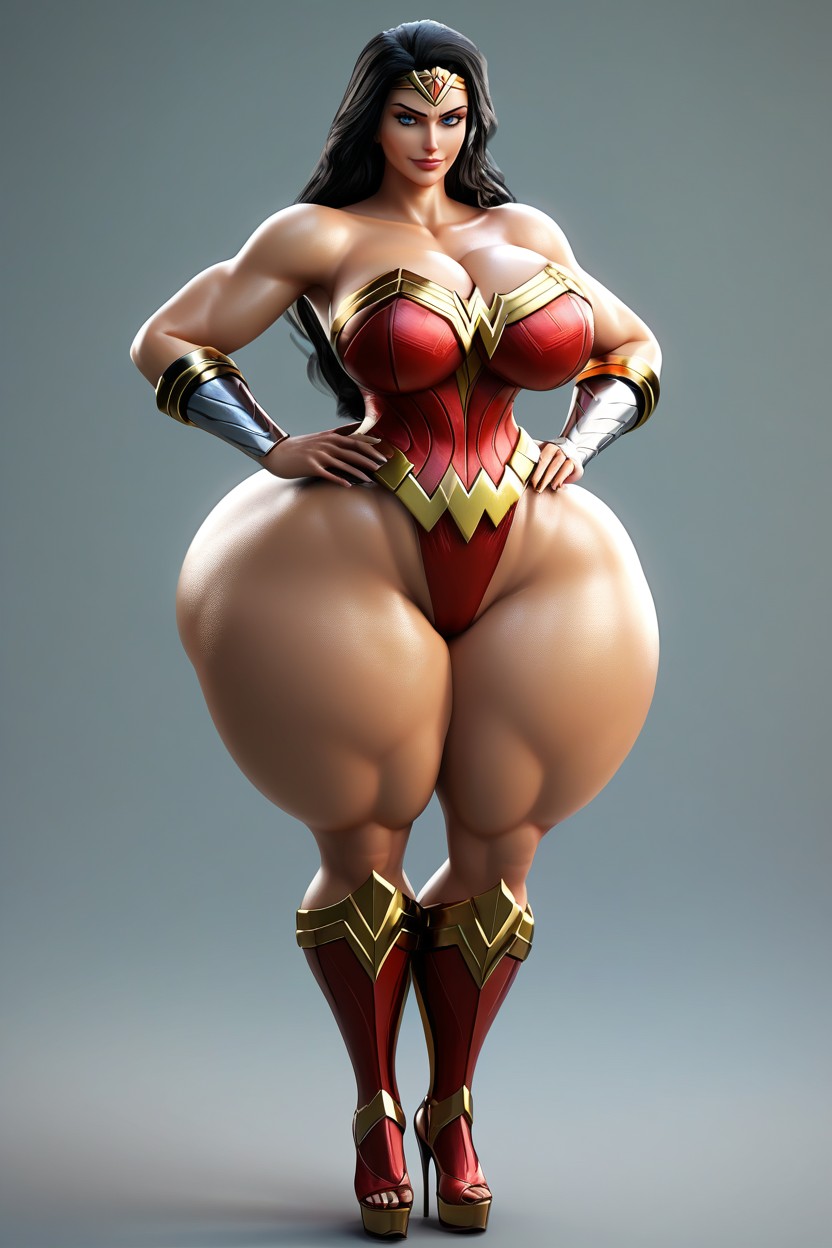 Extreme Hyper Bbl, Disproportionately Large Butt, Colossal Breasts MILF AIエロ