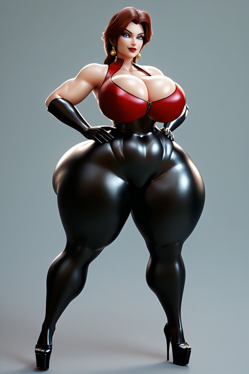 Thick Thighs, Extreme Hyper Ass, Tummy Porno MILF IA