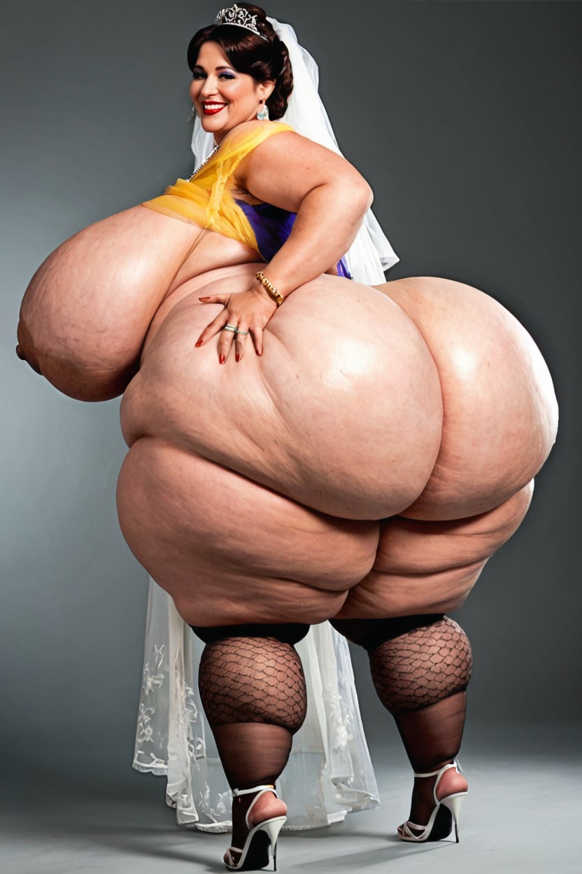 Voluptuous Hyper Milf, Wedding, Extreme Saggy Breasts Porno MILF IA
