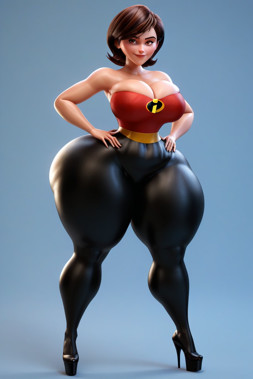 Disproportionately Huge Ass, Clivage, Extremely Large Breasts Porno IA MILF