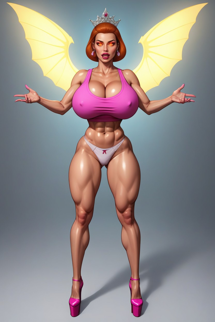 Ultra Detailed, Standing Fully Straight With Legs Spread Apart, Milf MILF AIエロ