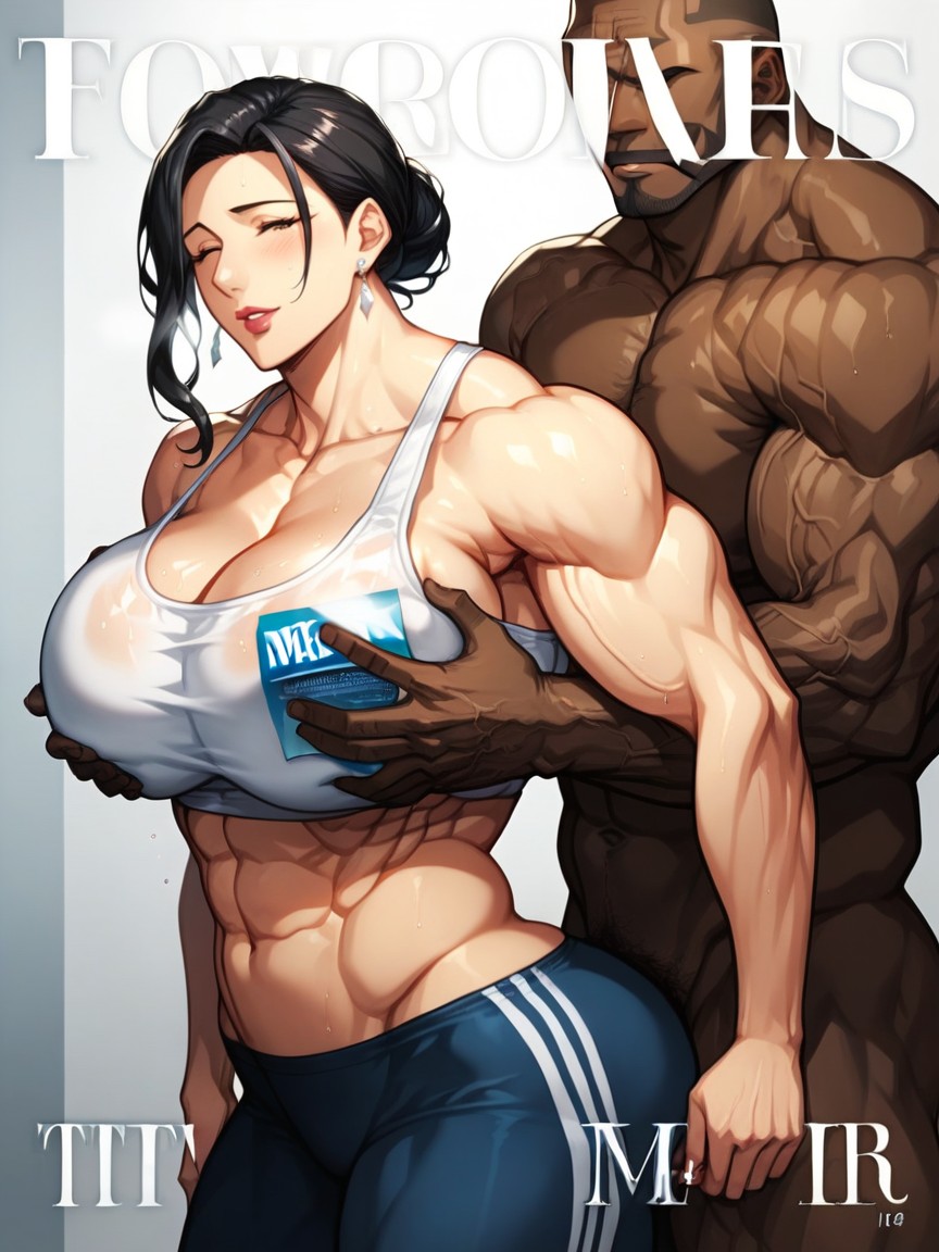 Super-developed Muscles, Strong Hips, Sharp Biceps MILF AI Porn