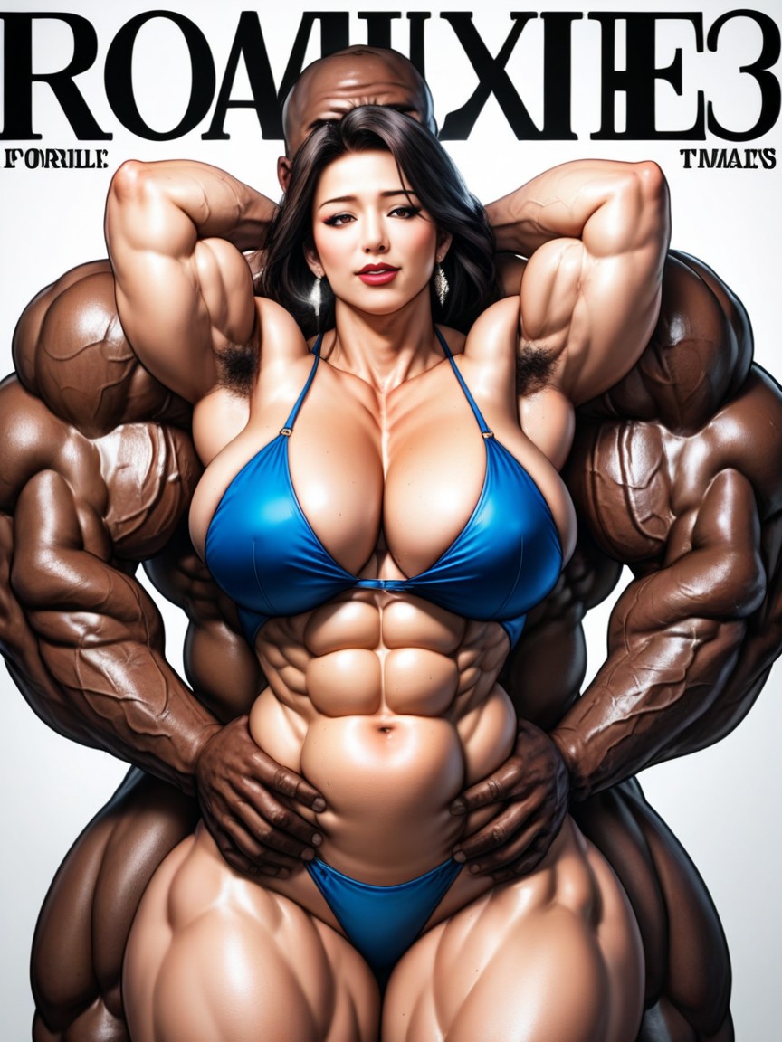 Developed Muscles Well-developed Muscles, Huge Latissimus Dorsi Muscles, Asiatique Porno IA MILF