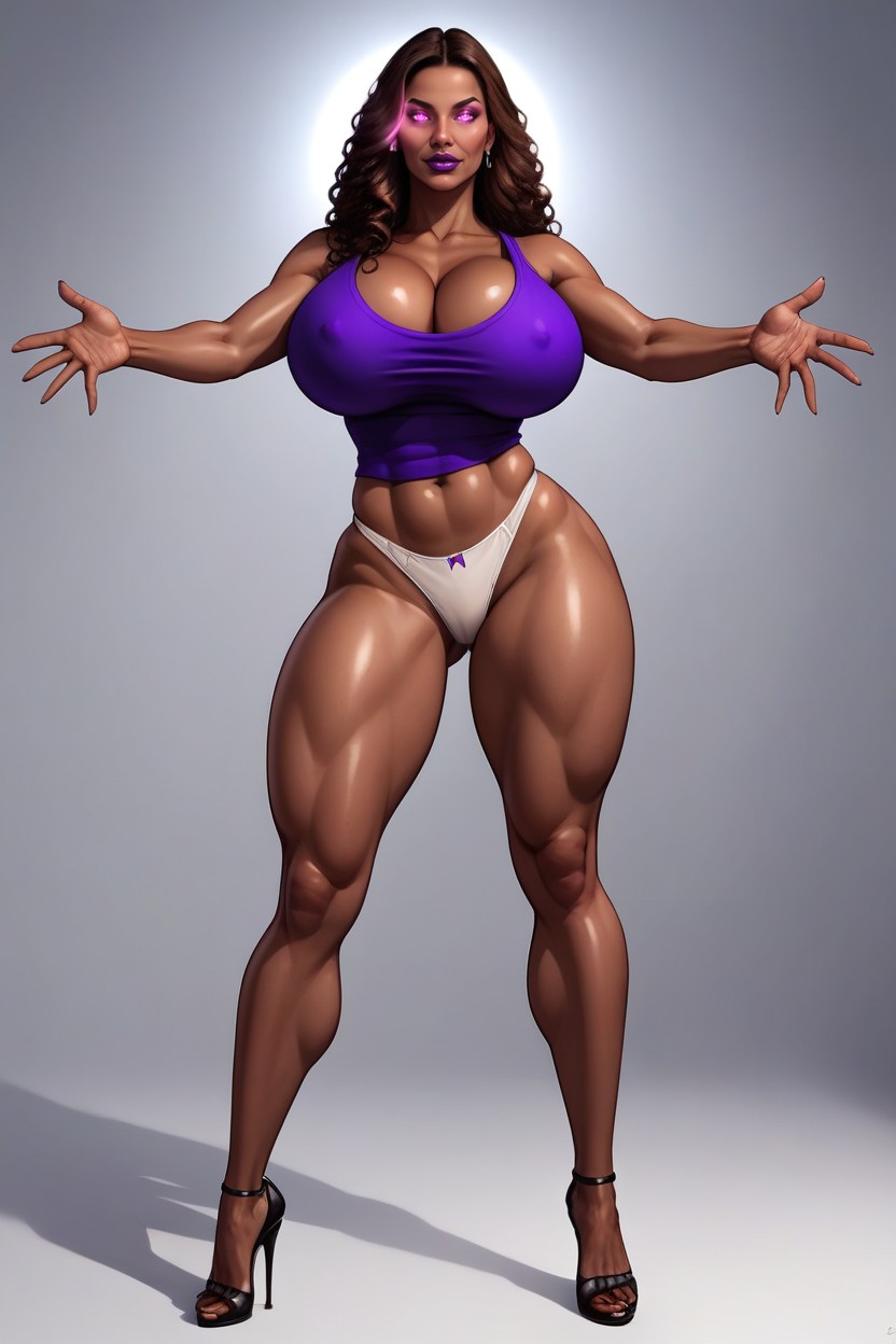 Villain's Home, "rio Morales From Spider Man, Black High Heel Shoes MILF AI Porn