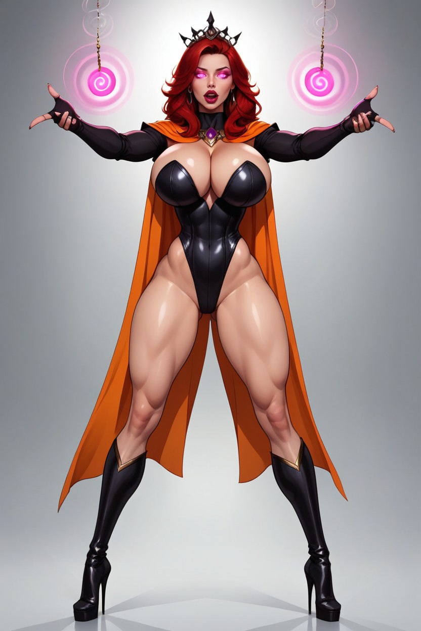 Light Black Leotard, Lots Of Skin Showing, Ojos Brillantes Porno MILF IA