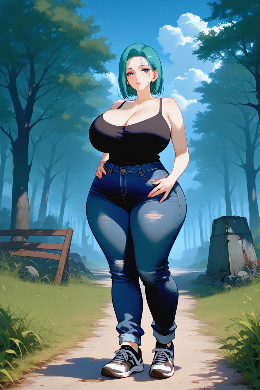 Very Aesthetic, Full Body Focus, Colossal Butt MILF AI Porn