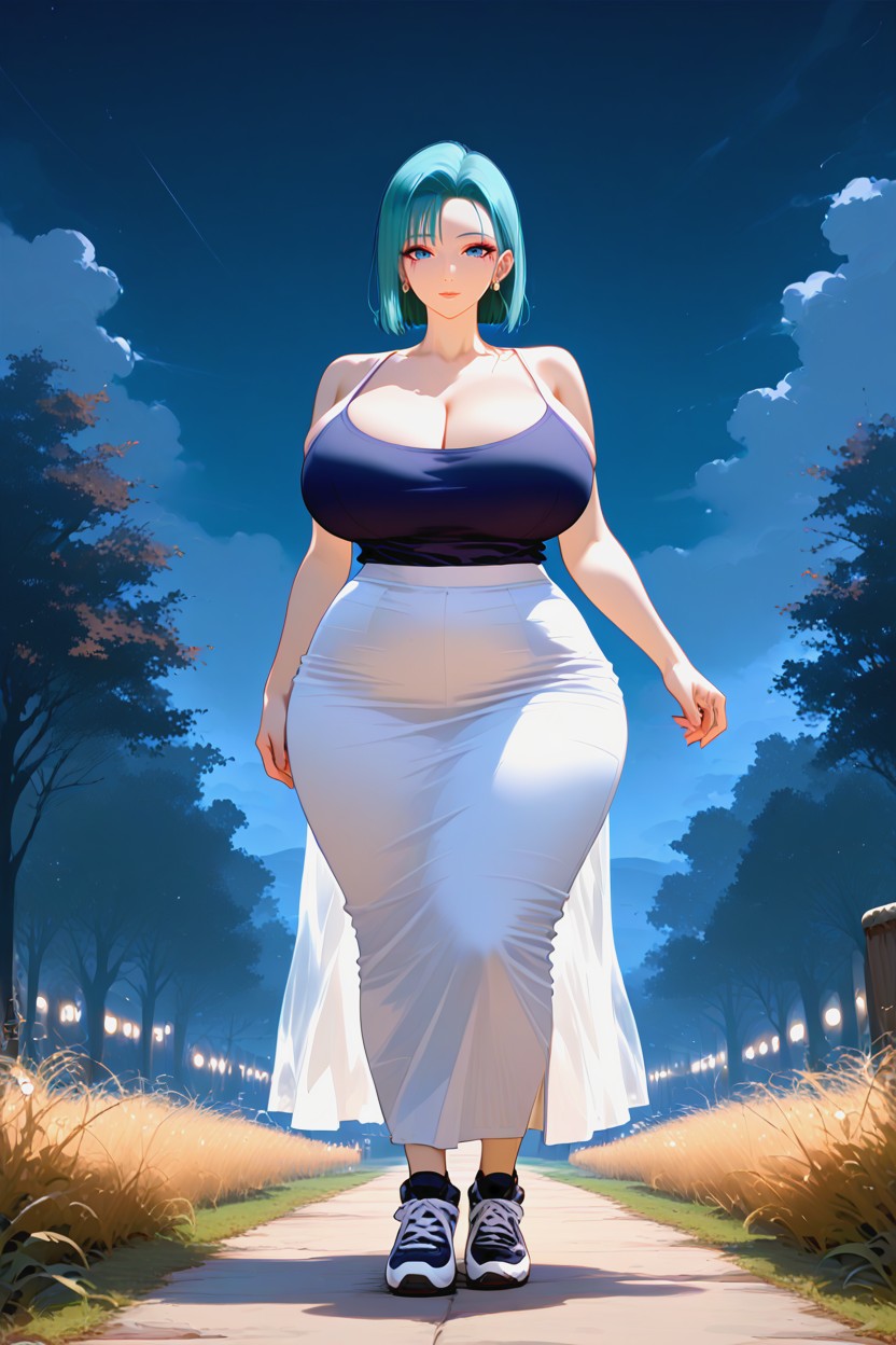 Withered Trees, Massive Breasts, Sports Shoes MILF AI Porn