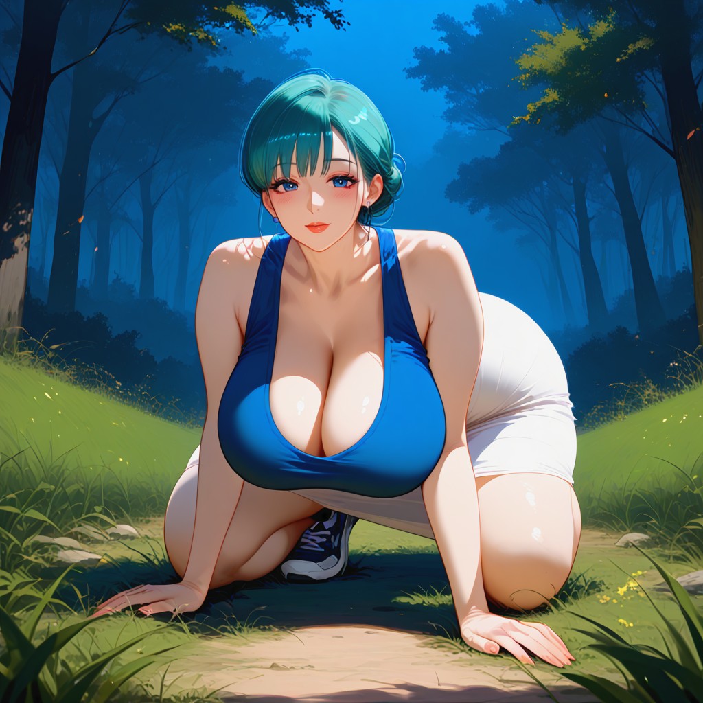 Withered Trees, Massive Breasts, Huge Chest MILF AI Porn