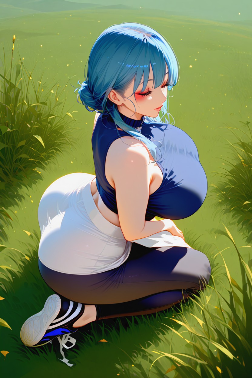 Ultra-detailed, Massive Breasts, Large MILF AI Porn