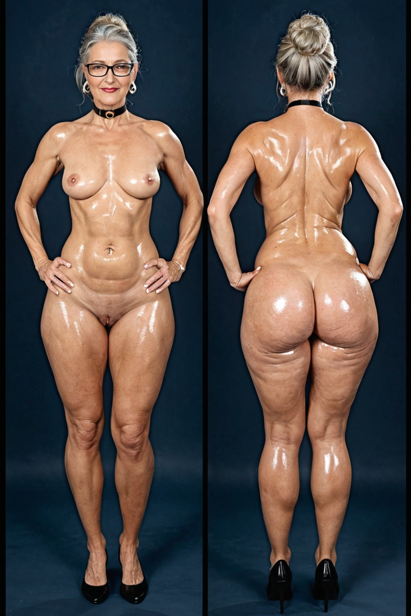Side View, Naked, Backview From Above MILF AI Porn