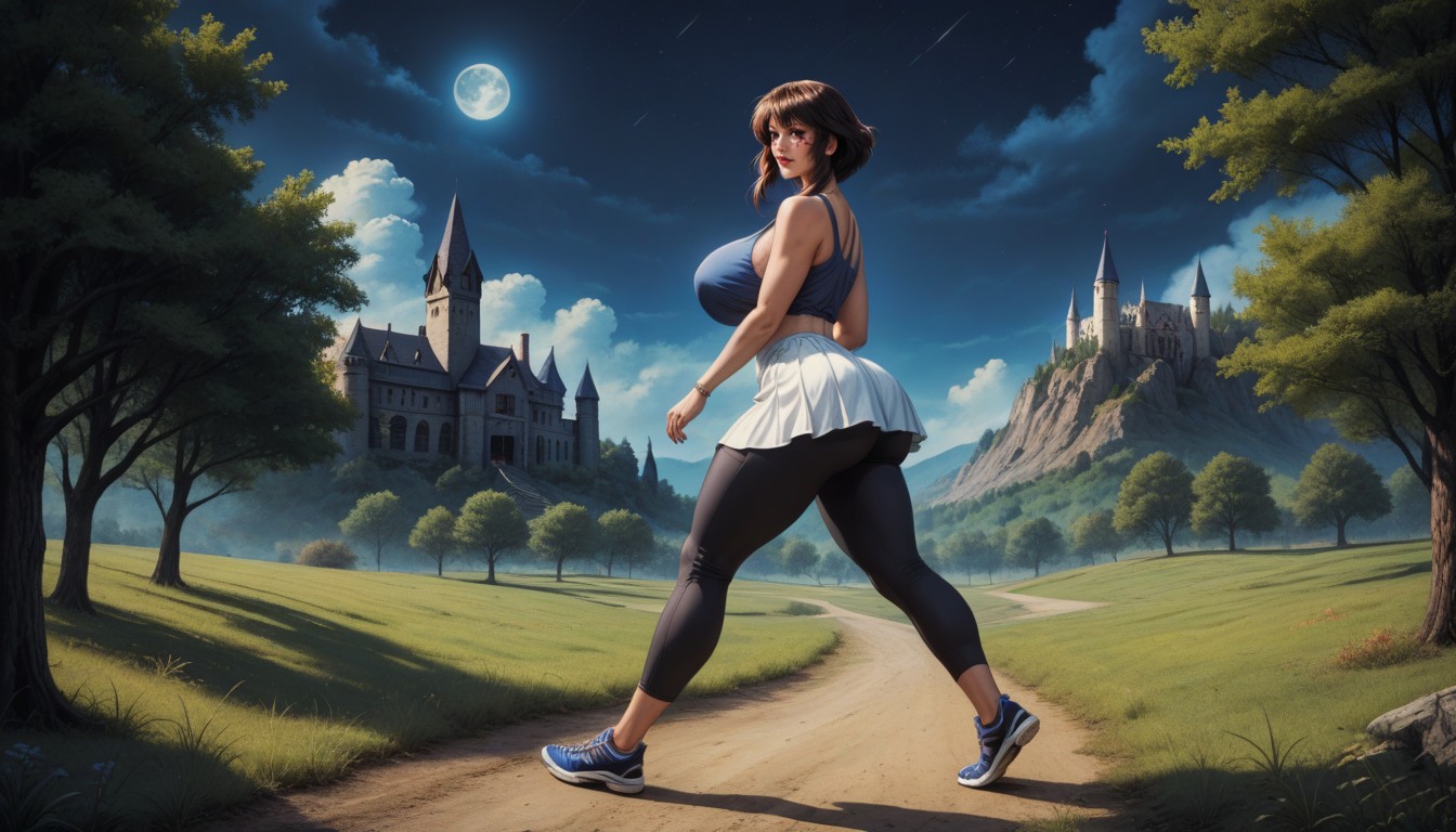 50+, Detailed Background, Side Pose MILF AI Porn