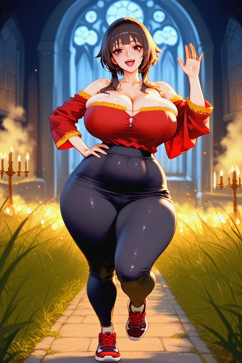 Massive Butt, Megumin Yun Yun, Indoors Castle MILF AI Porn