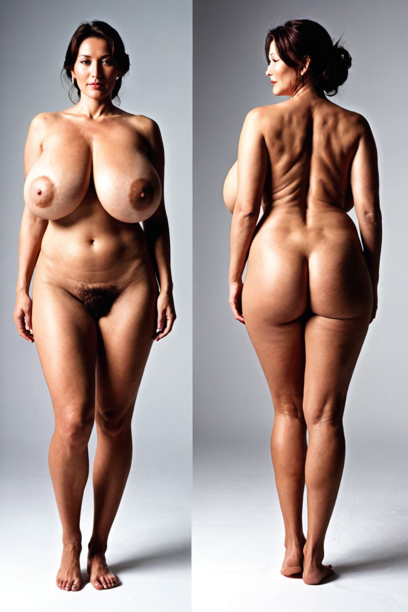 Big Butt, Full Body, Front View And Back View MILF AI Porn