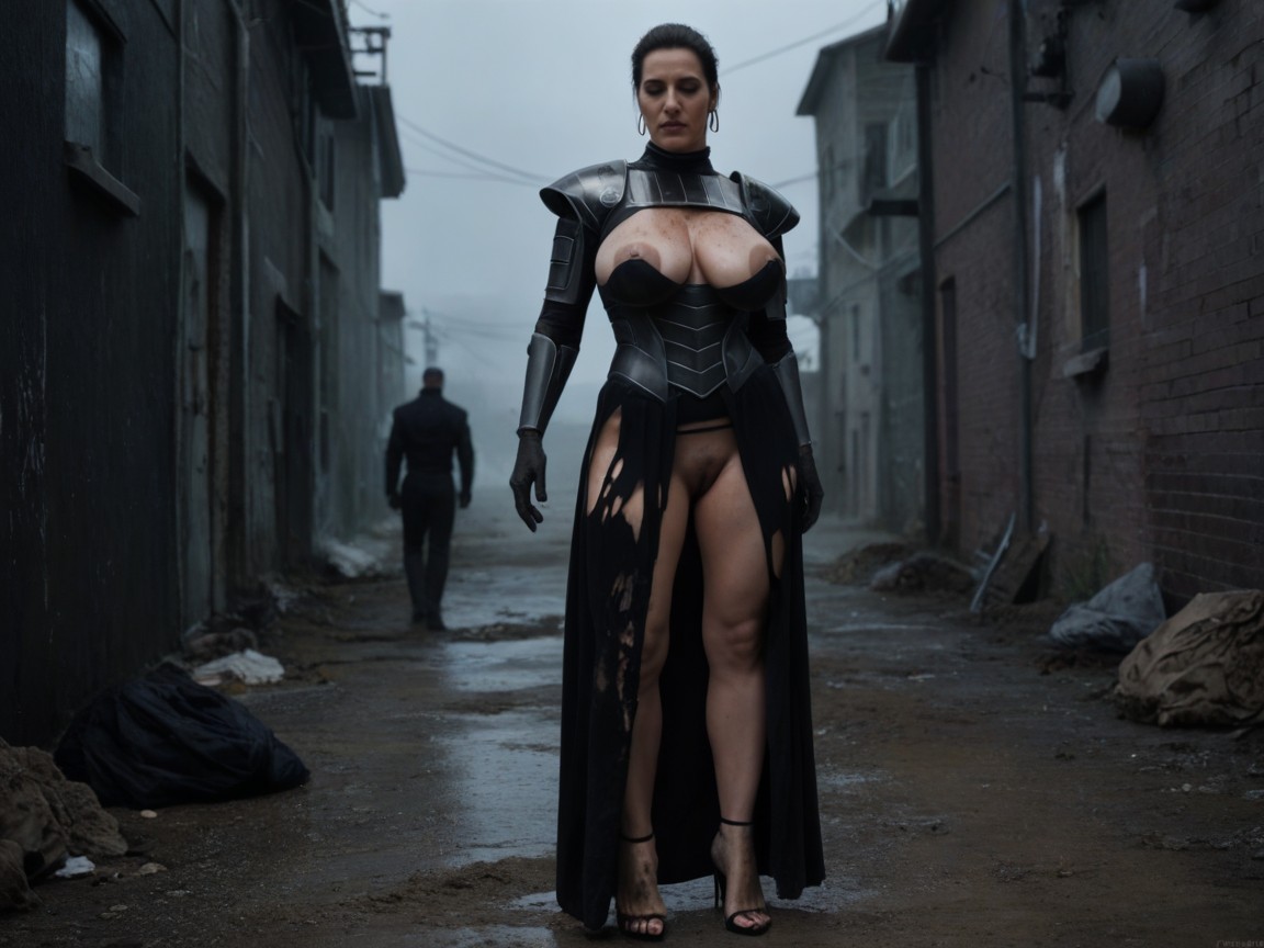 Black Hair, Earrings, Stormtrooper Armour MILF AI Porn