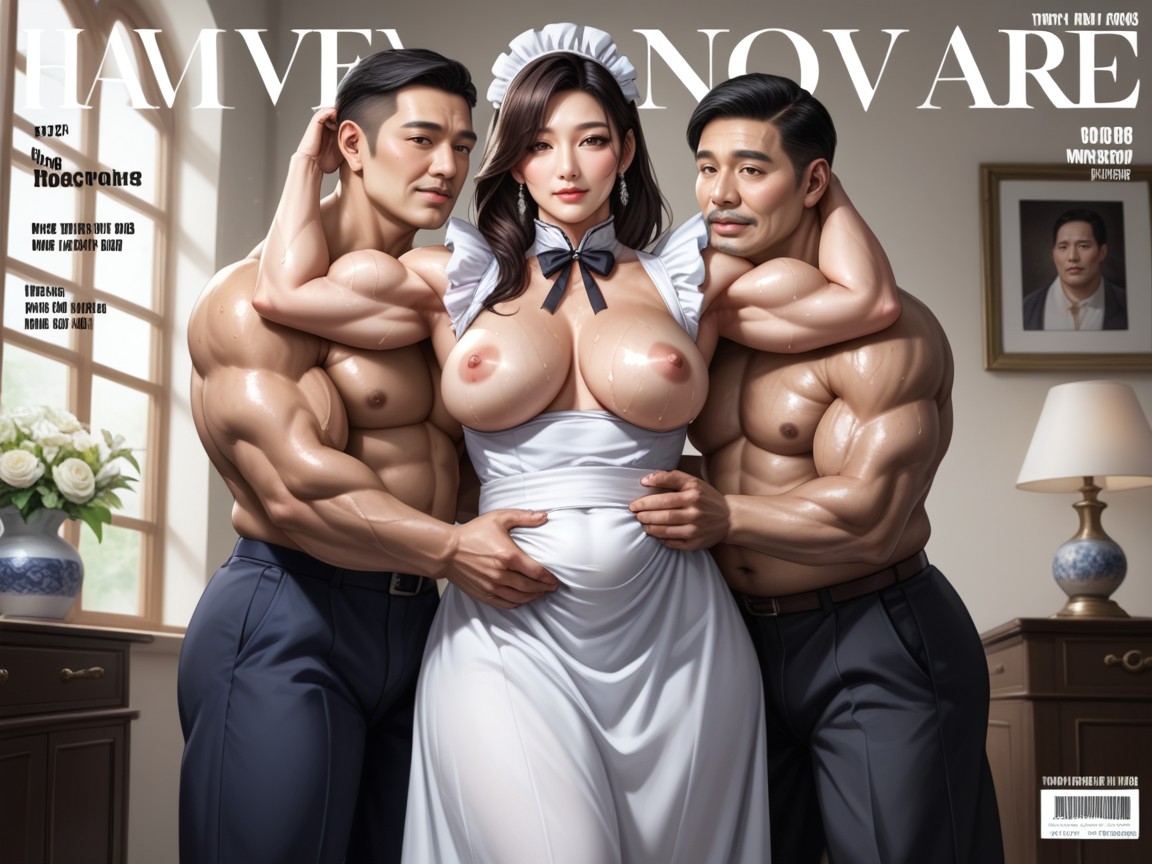 Developed Vessels, Perfect Abdominal Muscles, Groping MILF AI Porn
