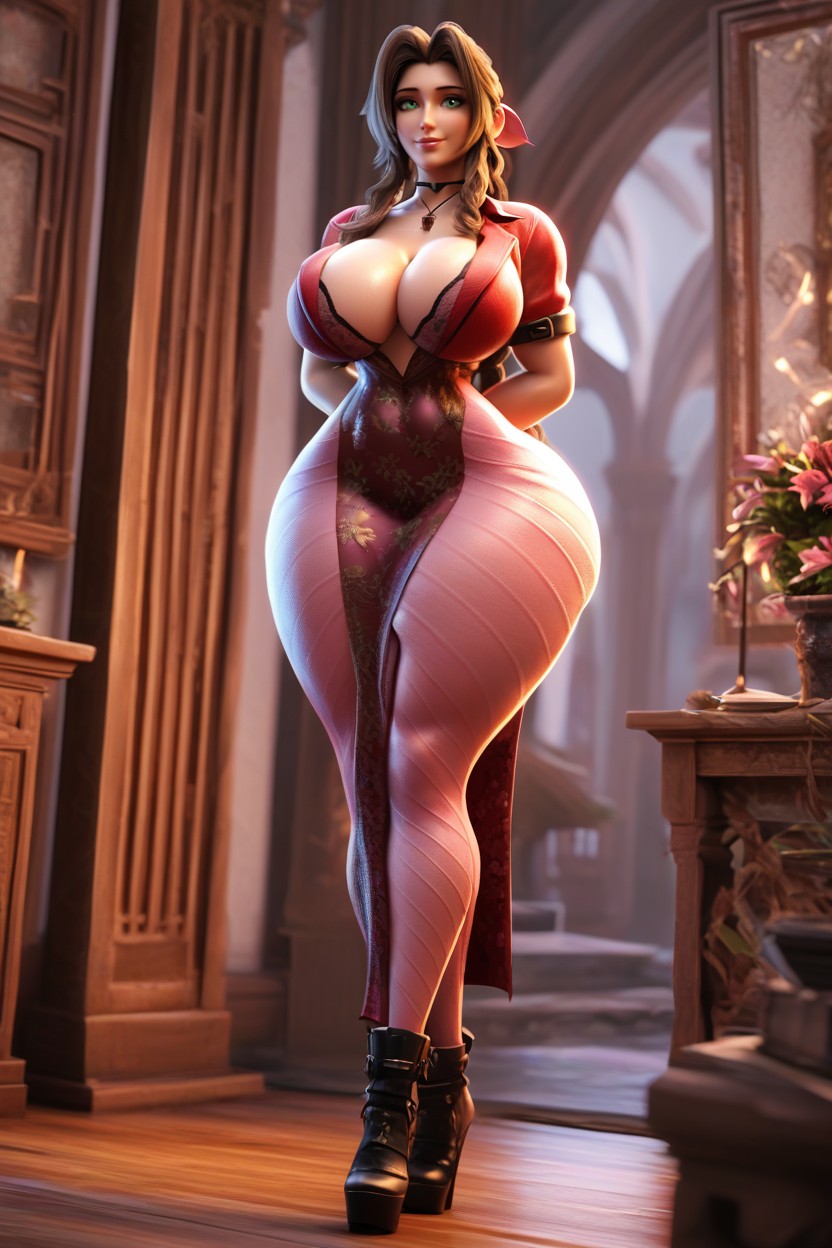 Facing Viewer, Gigantic Ass, Looking At Viewer MILF AI Porn