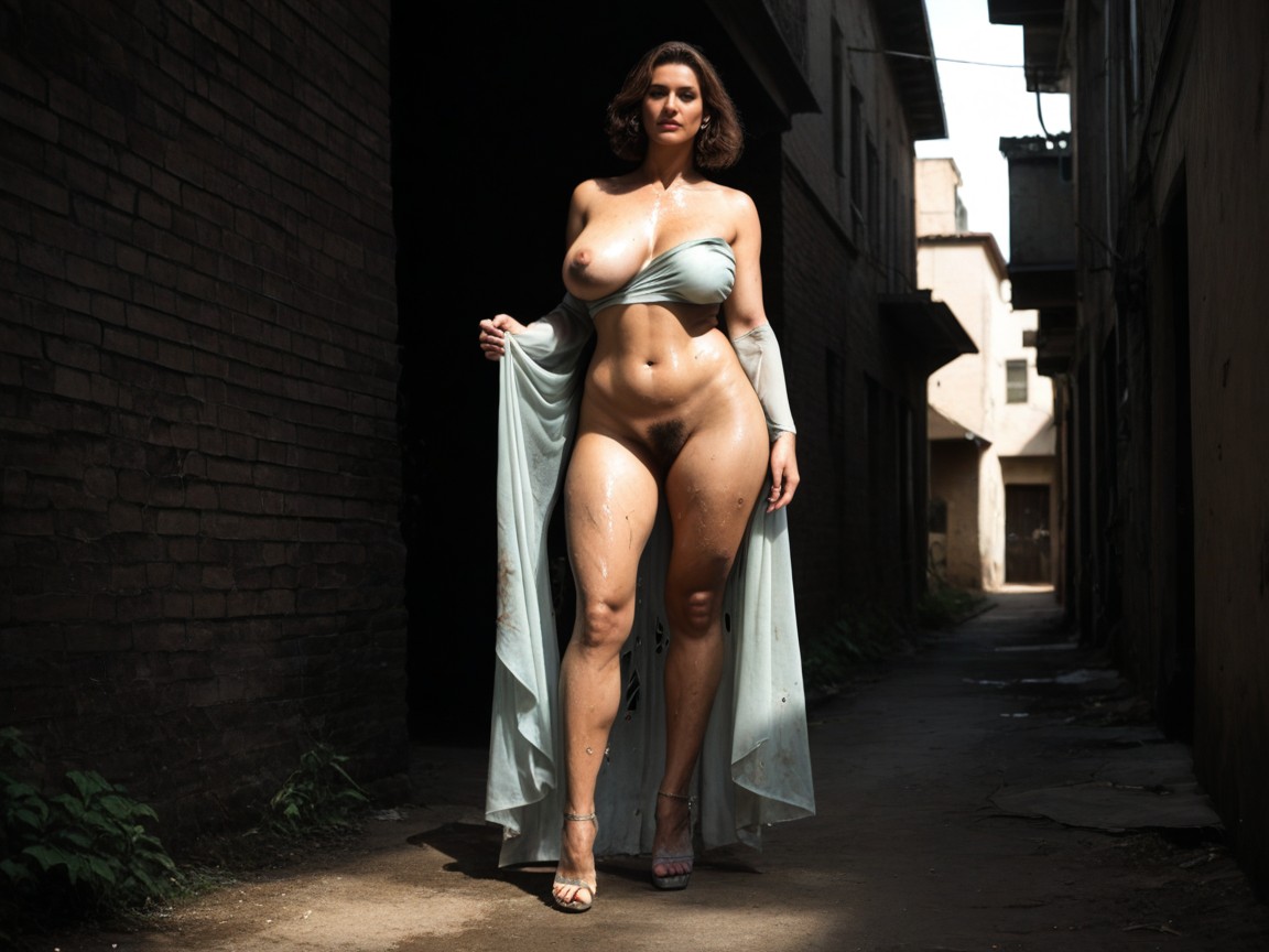 De Pie, Corto, Vista Frontal Porno MILF IA