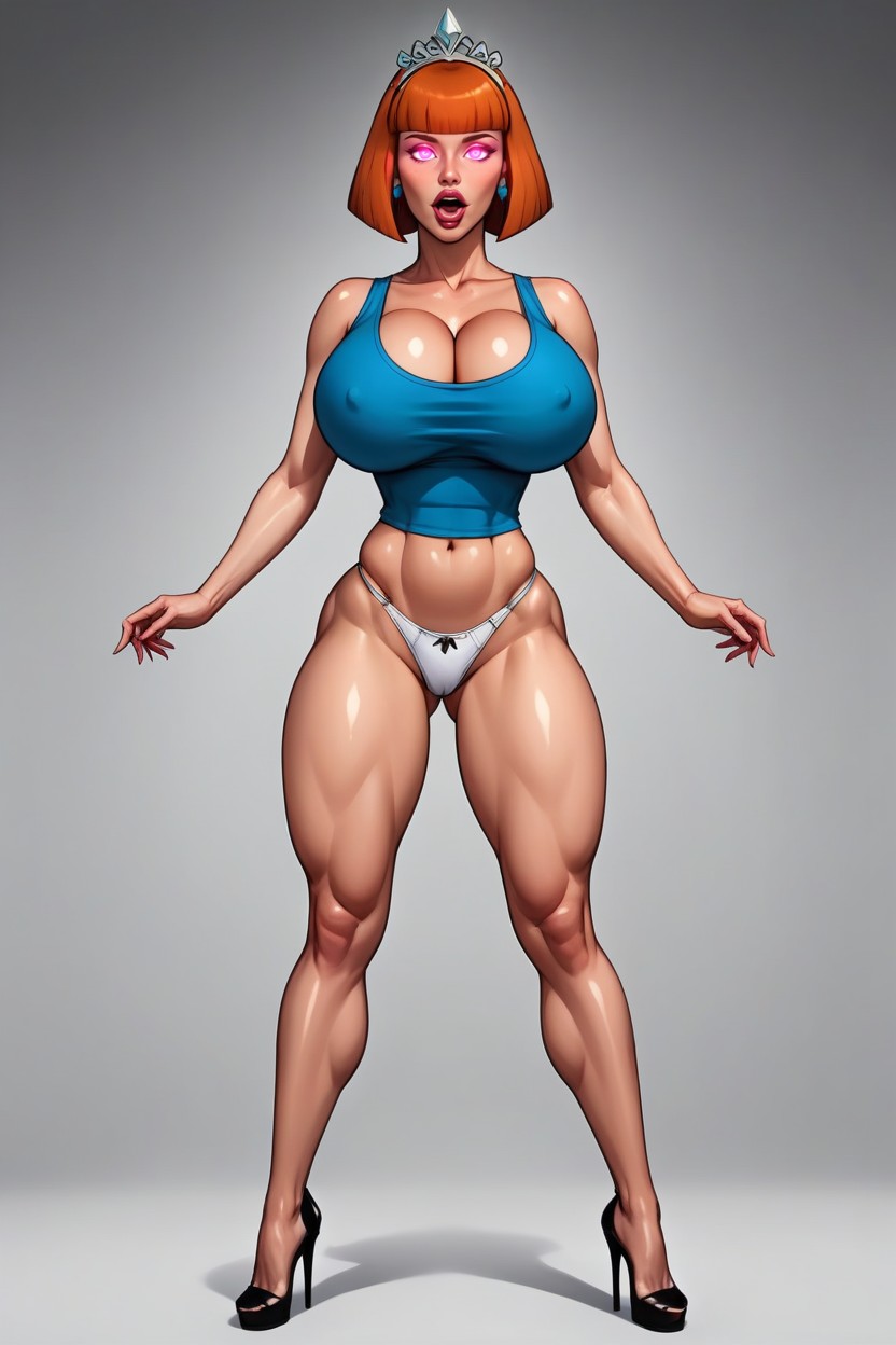 Orgasm, Volumetric, Triple Size Breasts MILF AI Porn