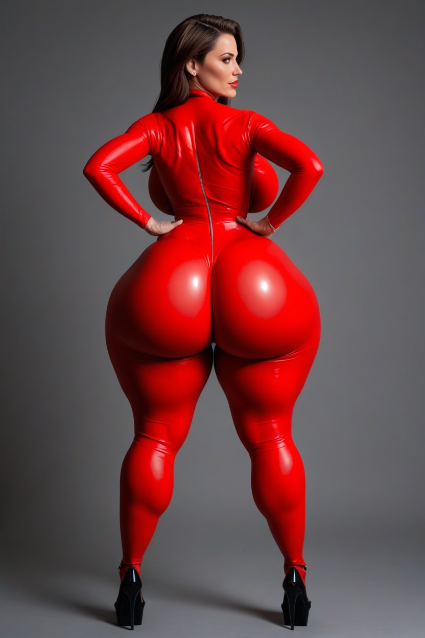 Full Body, Extreme Hyper Butt, Form Fitting Clothes MILF AI Porn