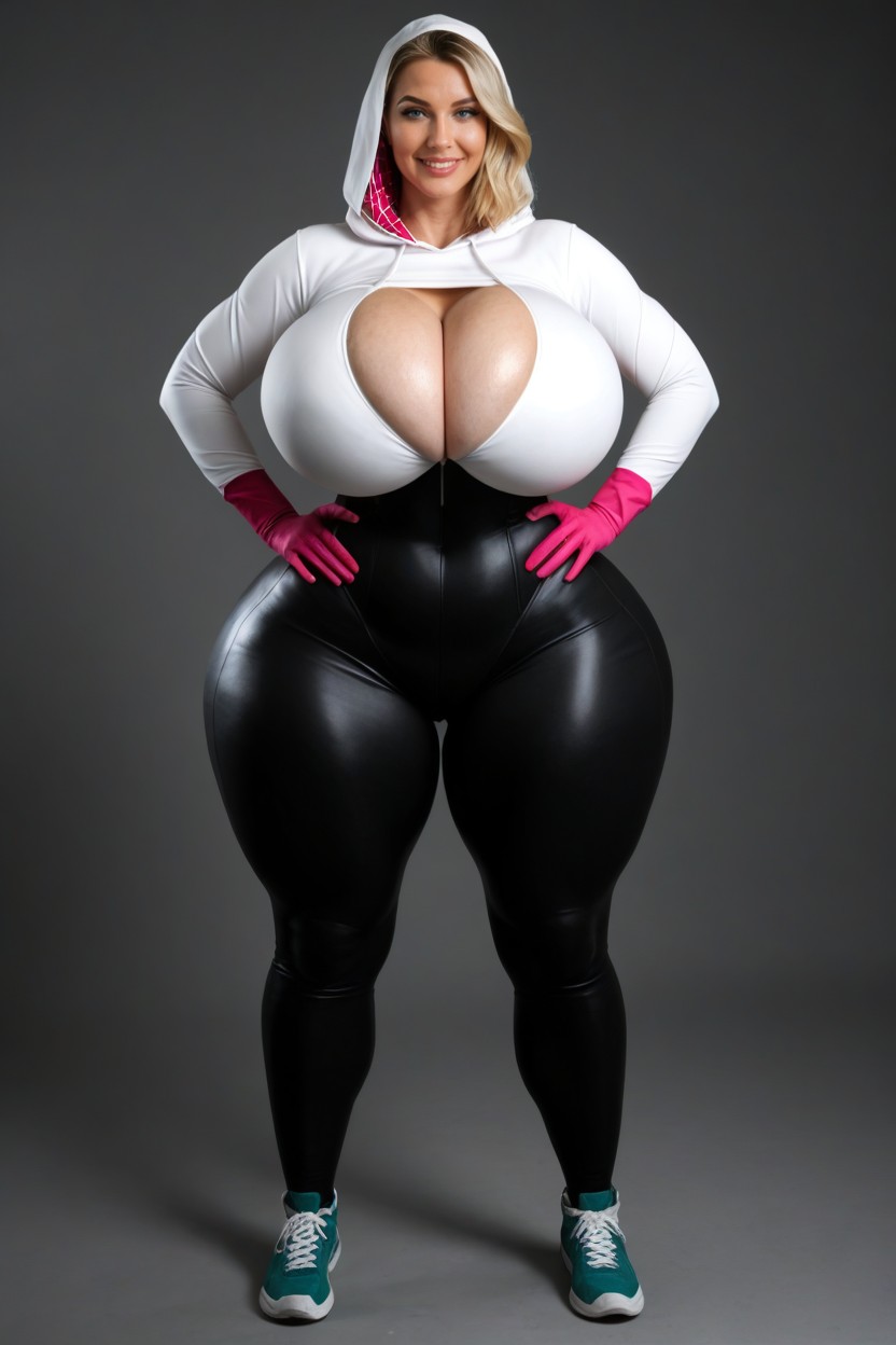 Disproportionately Huge Ass, Front View, Form Fitting Clothes MILF AI Porn