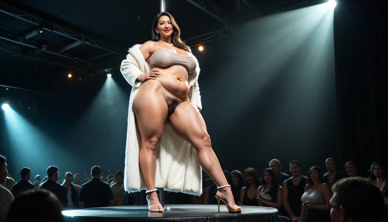 Bare Feet, Extra Gigantic Plump Pussy, Focus On Pussy MILF AI Porn