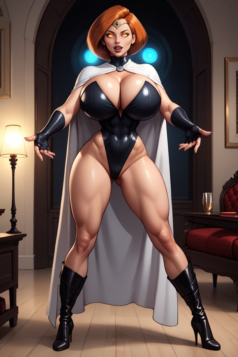 "ann Possible, Corrupted Into A Supervillainess Slutmom Queen, Full Body Standing Full Straight At Viewer MILF AI Porn