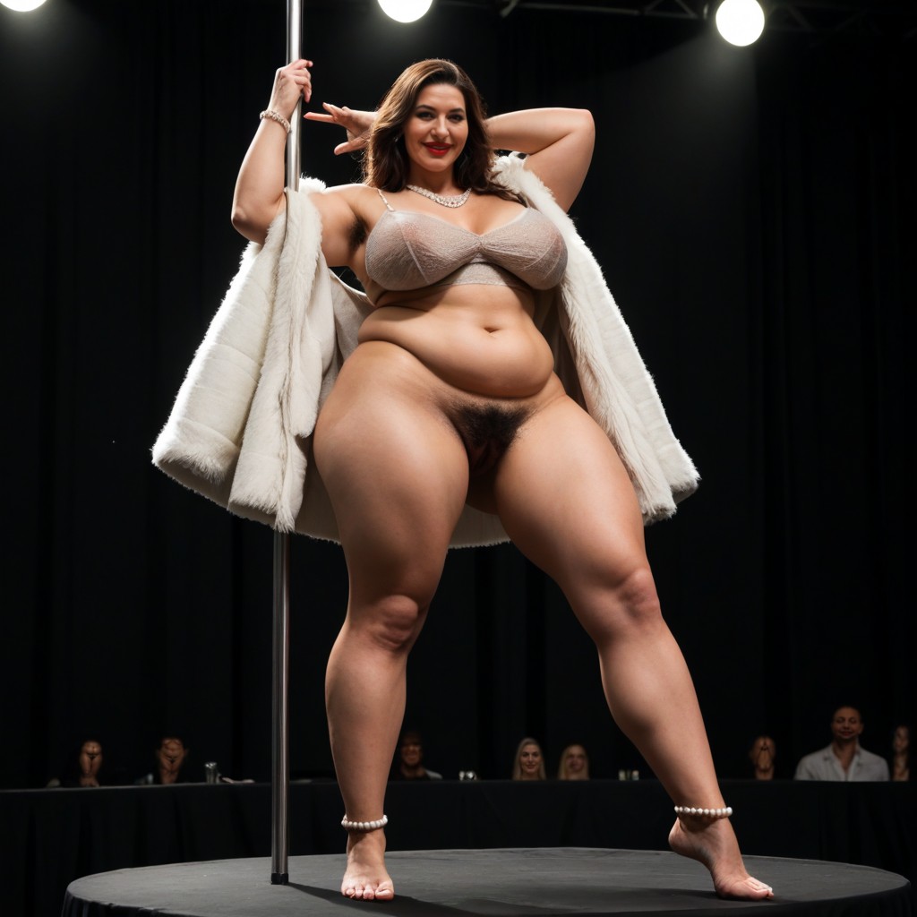 Long Necklace, Fat Arms, View From Below MILF AI Porn
