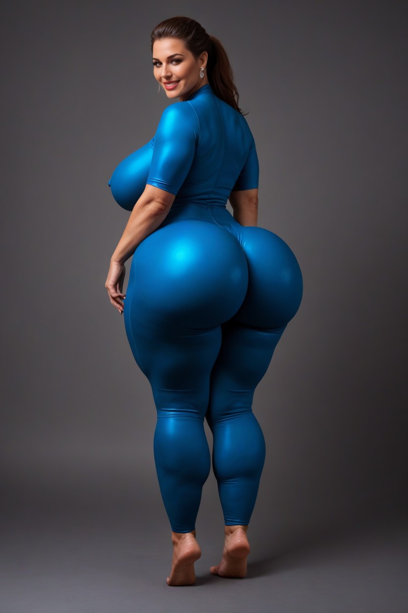 Extremely Large Ass, Massive Fake Ass, Extreme Hyper Butt MILF AI Porn