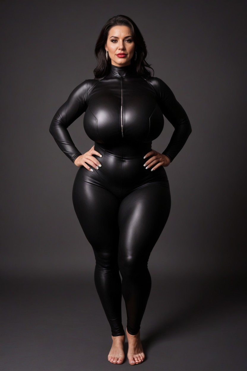 Very Tall Woman, Very Tall, Very Curvy MILF AI Porn