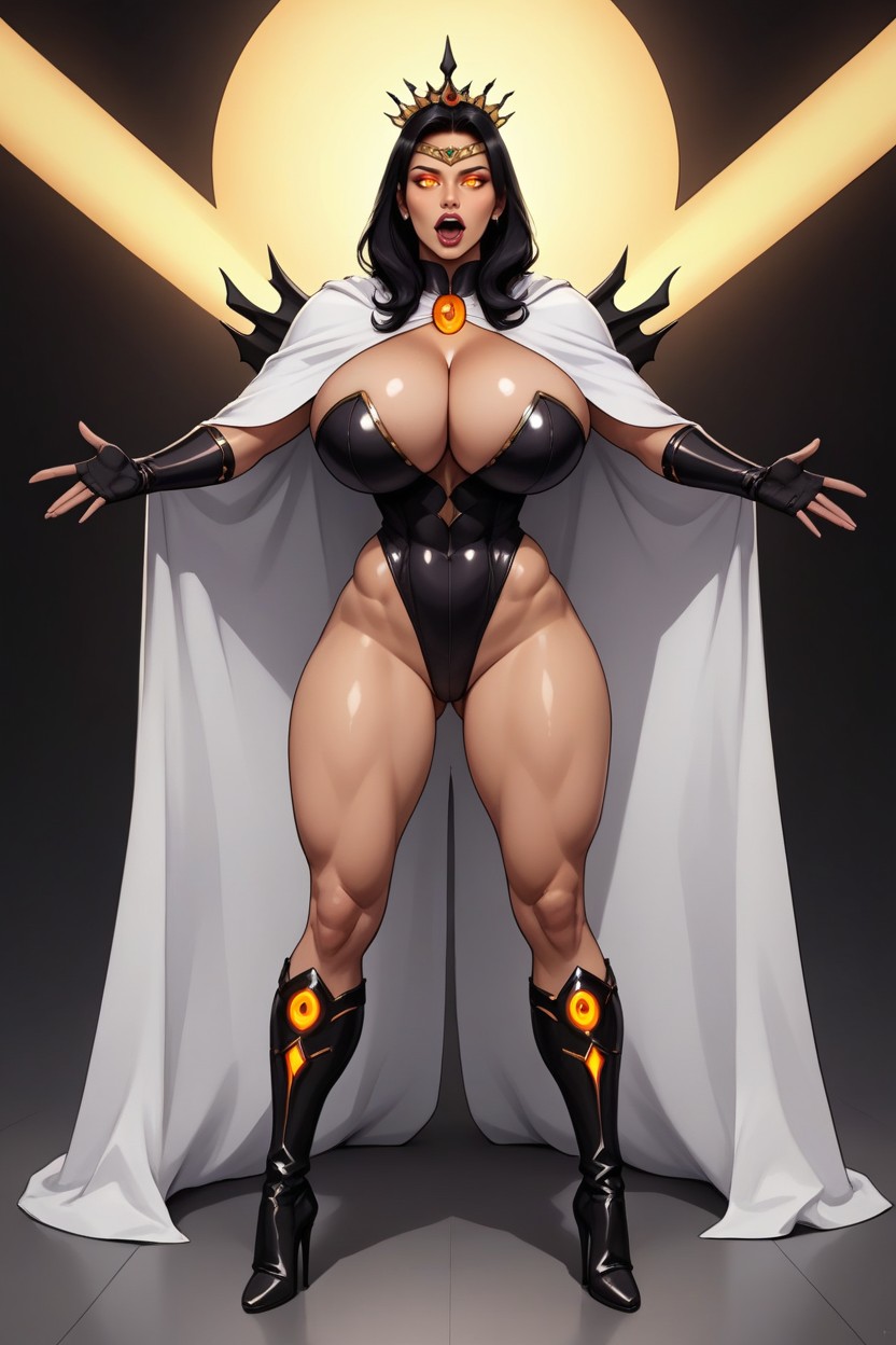 White Cape, Ultra Detailed, Perfect Model Body Porno MILF IA