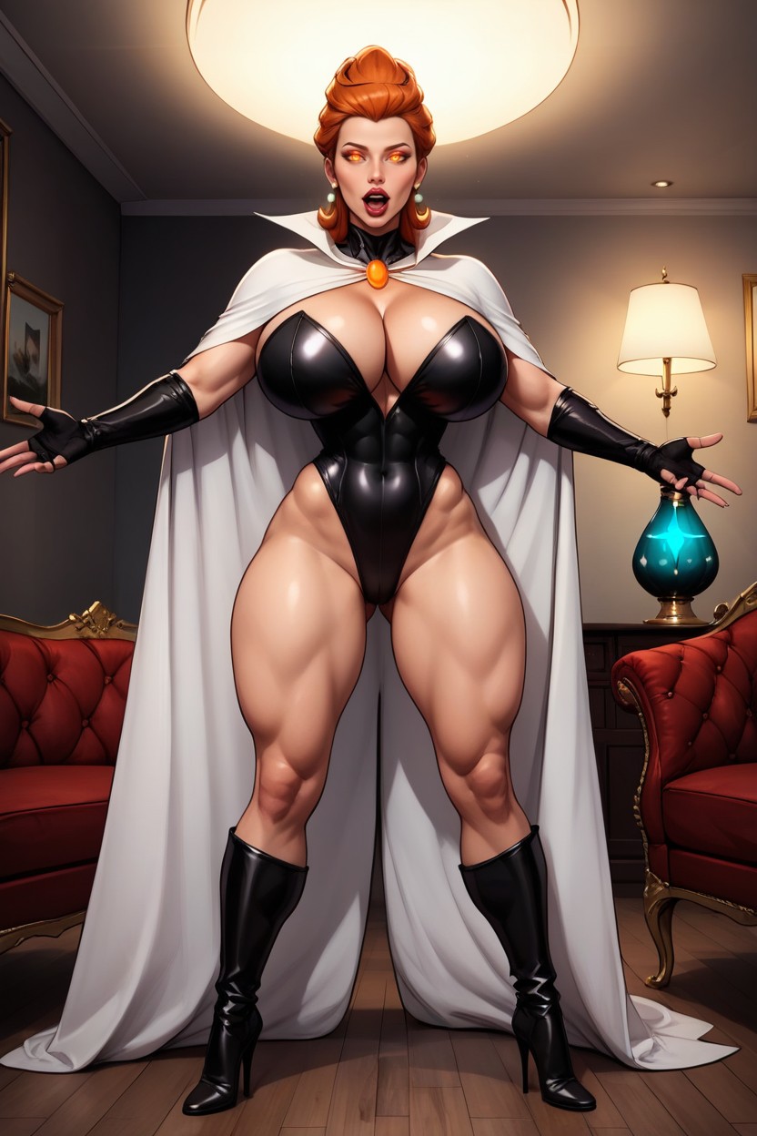 Oiled Skin, Slutmom, "dexter'smom From Dexter's Laboratory MILF AI Porn