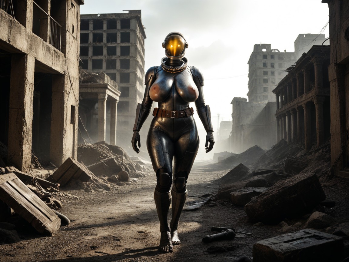 Sci-fi, Wide Angle, Full Body MILF AI Porn