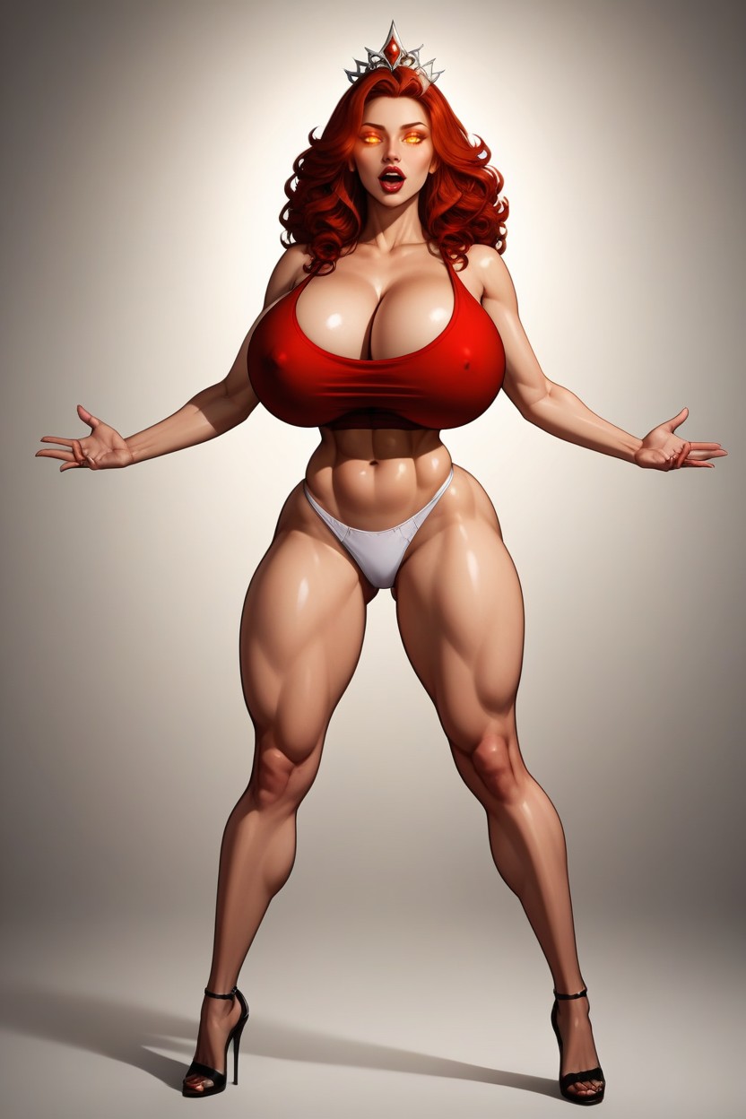 Full Body Front View, Glowing Eyes, "nemesisgirl From League Of Champions MILF AI Porn