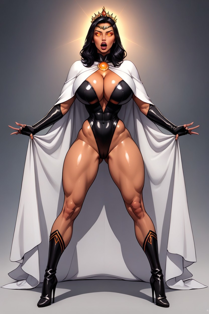 Ultra Detailed, Fit, Very Lusty Evil Expression MILF AI Porn