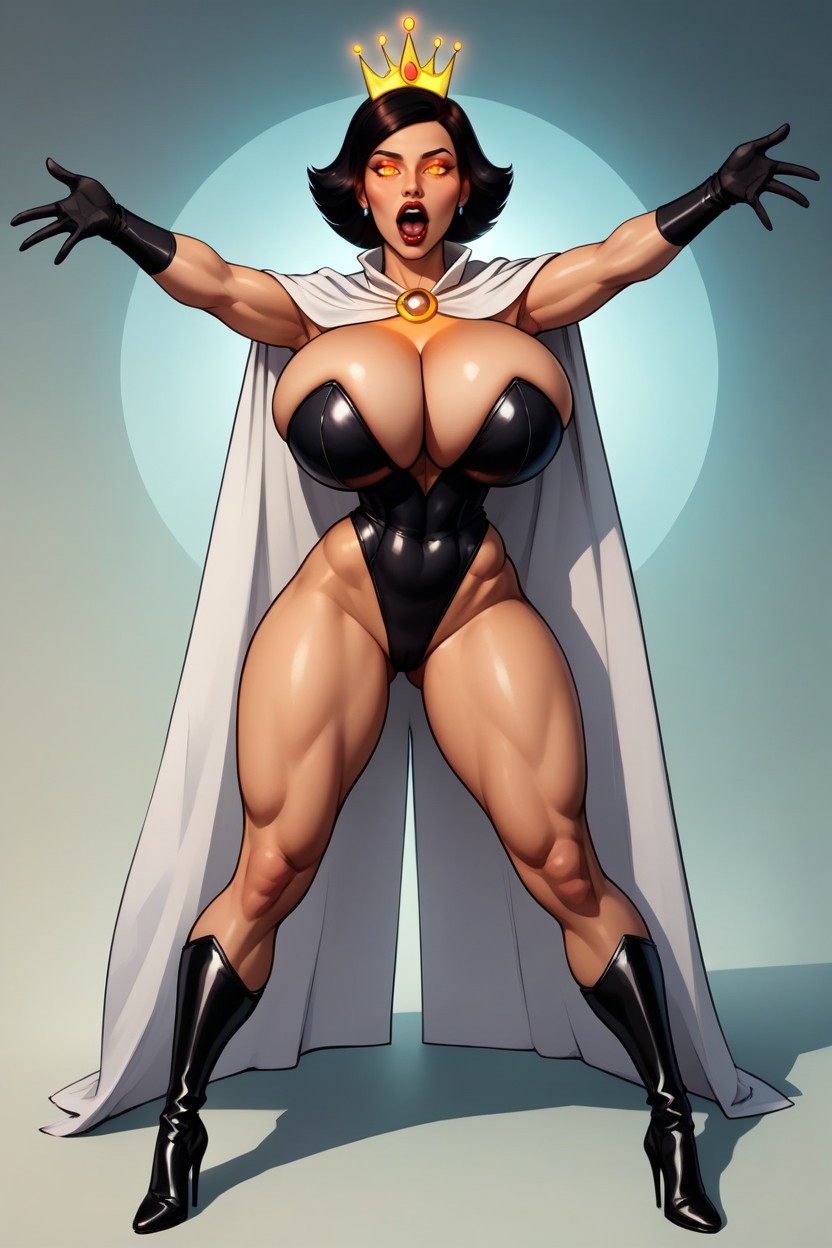 Bobcut, Legs Apart, Fit MILF AI Porn