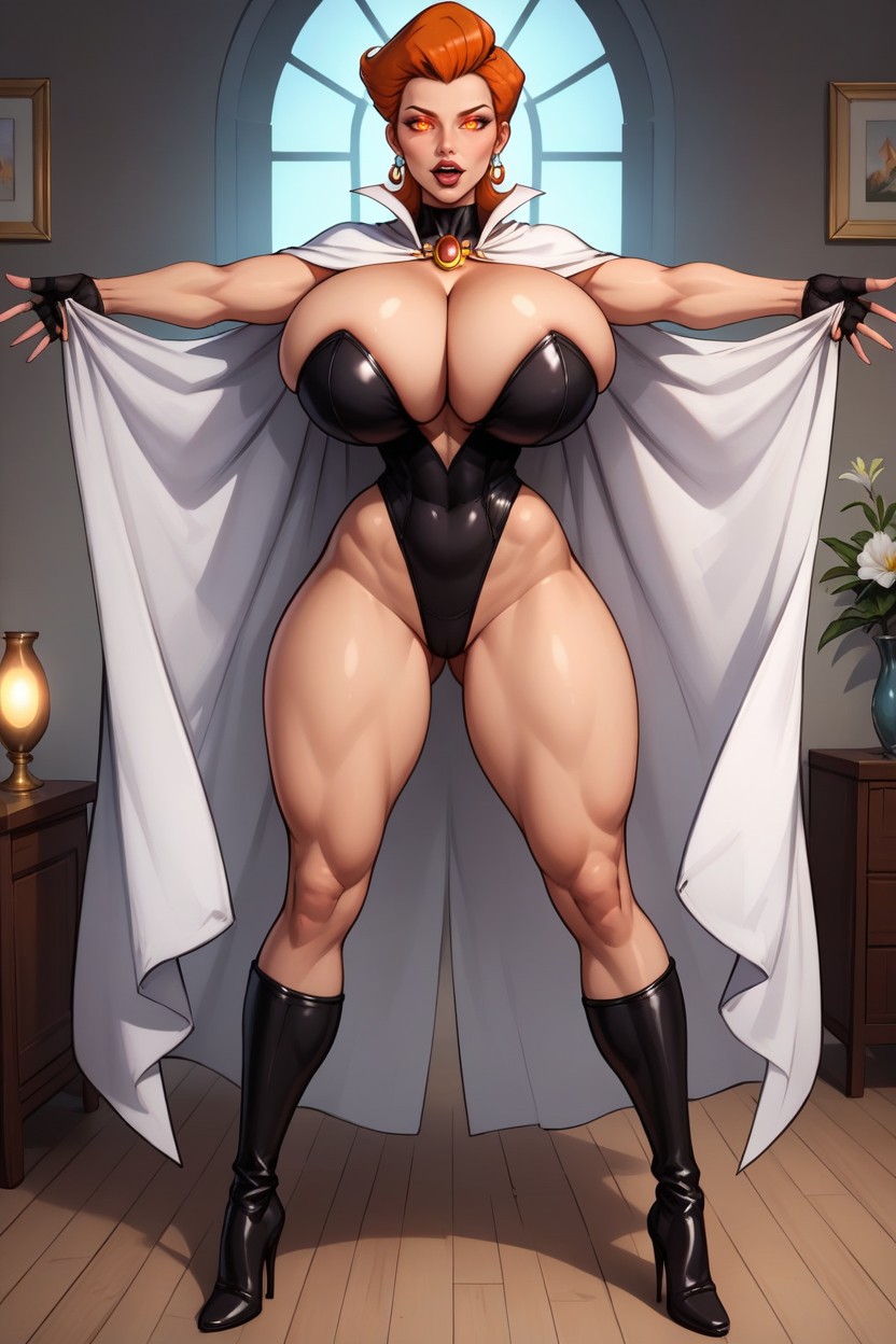 Fingerless Black Gloves, Full Body Shot, Evil Milf Queen MILF AI Porn