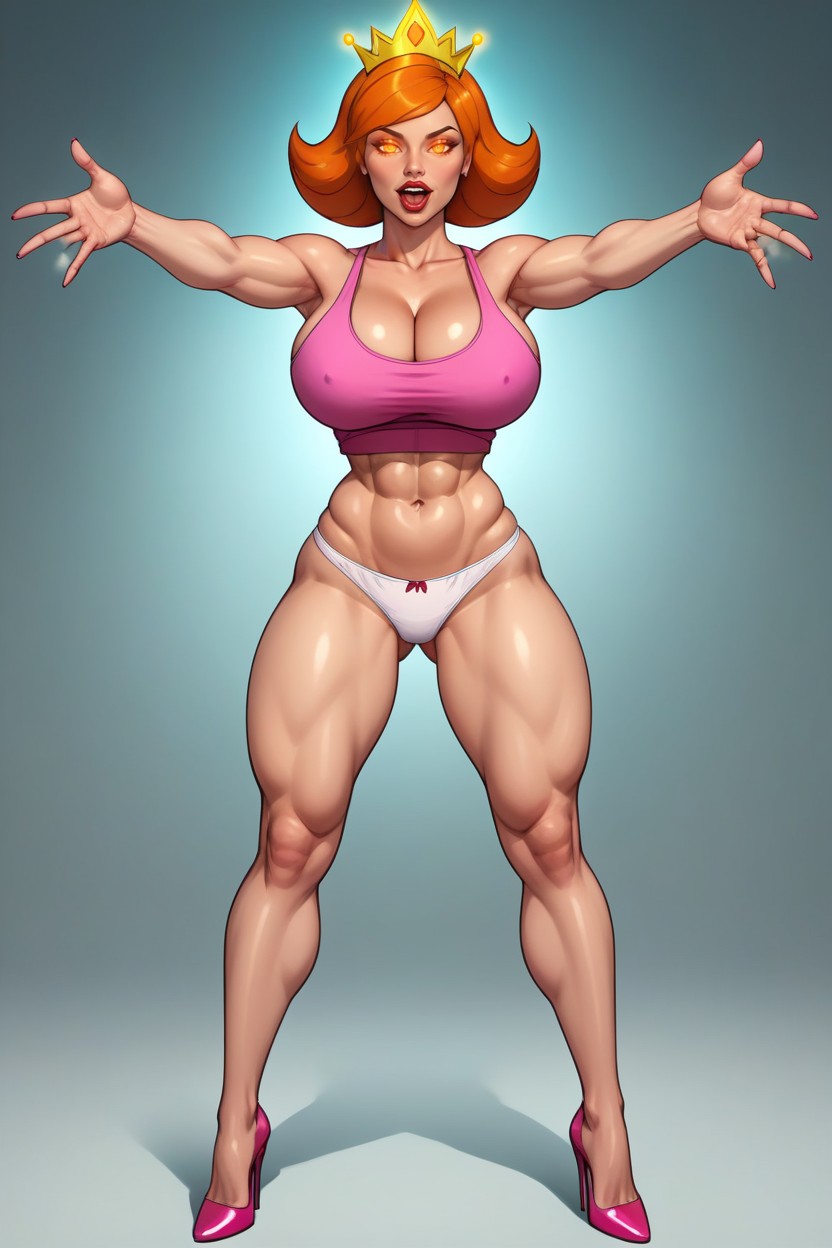 Pink Tank Top, Orgasm, Ultra Detailed MILF AI Porn