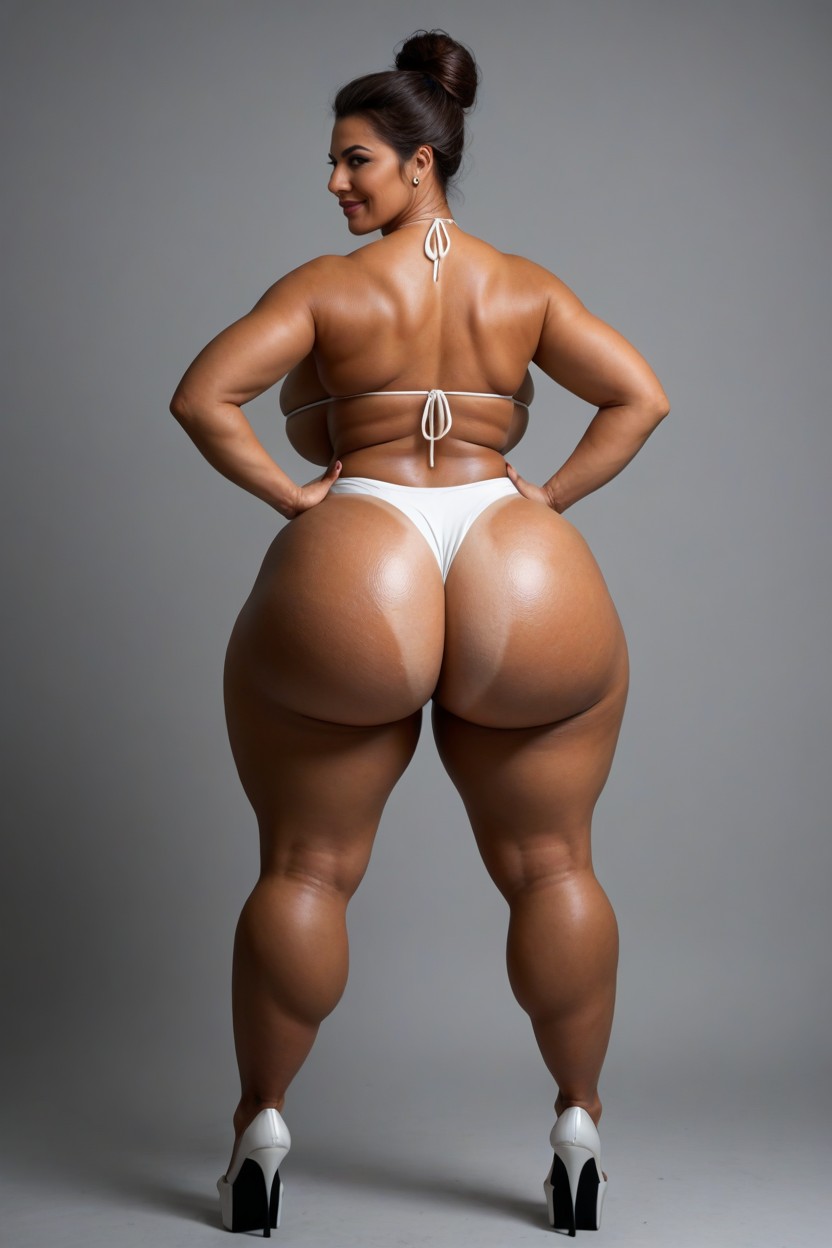 Very Wide Hips, Bbw, Huge Bbl MILF AI Porn