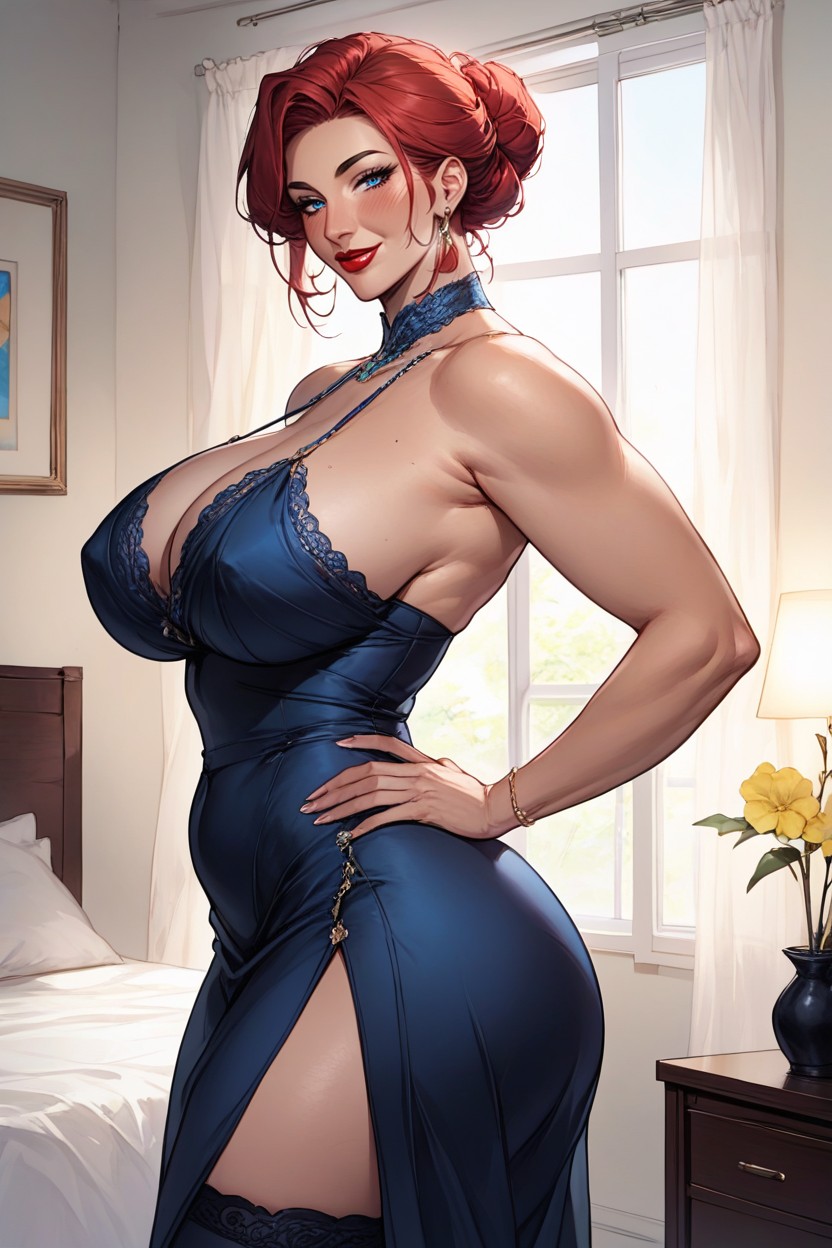 Hands On Hips, Massive Rounded Ass, Pawg MILF AI Porn