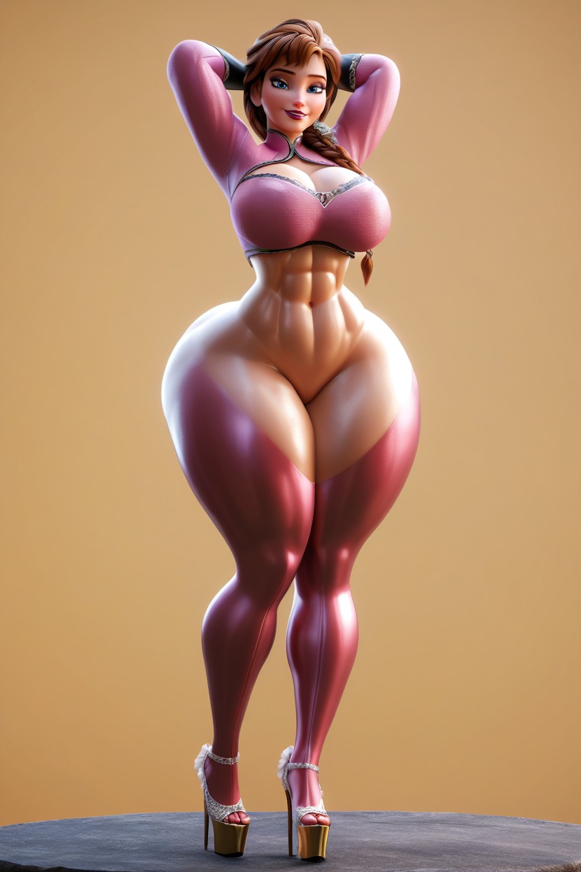 Extremely Curvy, Standing Legs Together, Very Curvy MILF AI Porn