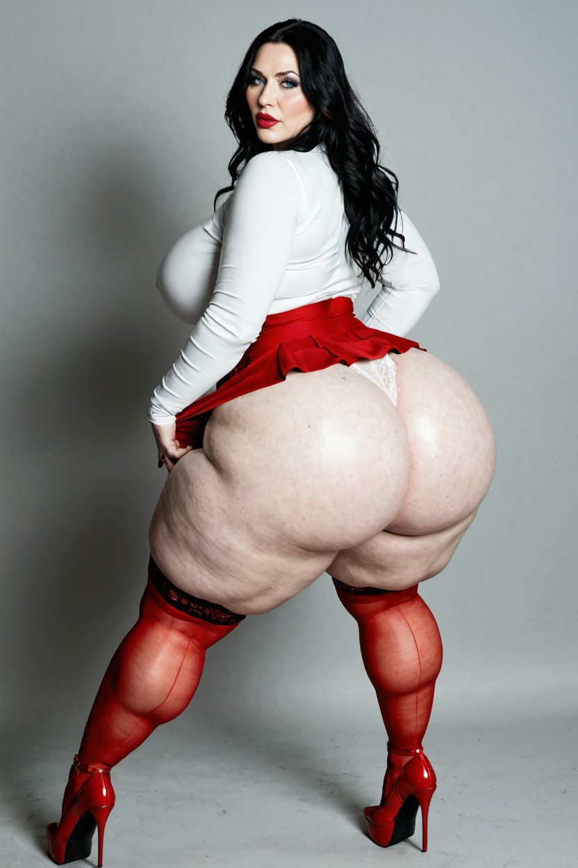 Juicy Lips, Hyper Butt, Full Body MILF AI Porn