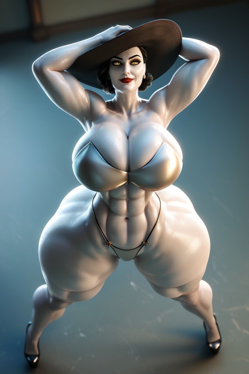 Colossal Breasts, Full Body, Ginormous Ass MILF AI Porn