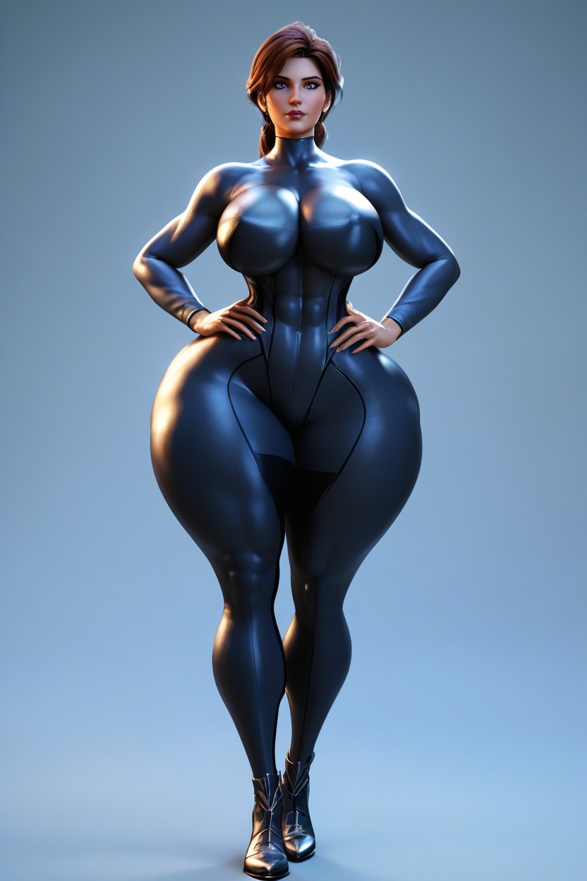 Large Breast, Tight Clothes, Hourglass Figure MILF AI Porn