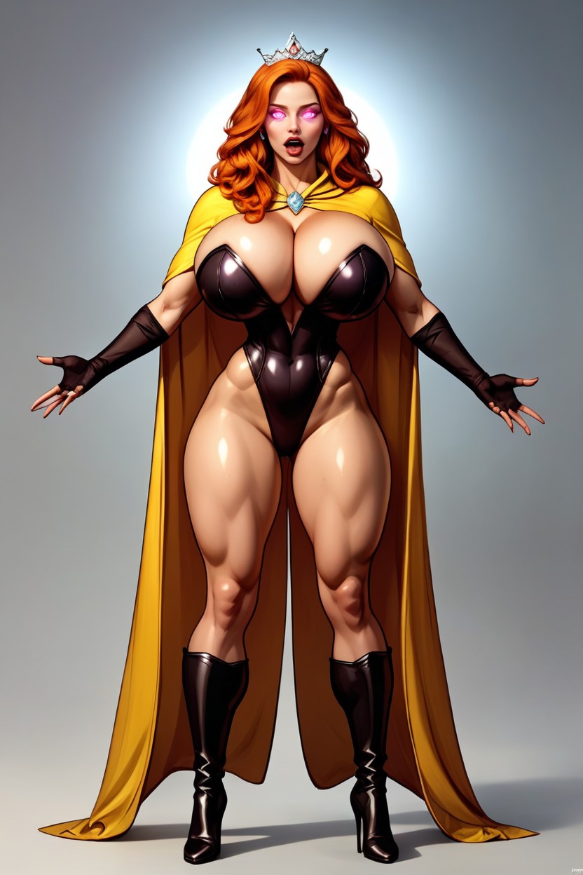 Lots Of Cleavage, Ultra Detailed, Glowing Eyes MILF AI Porn