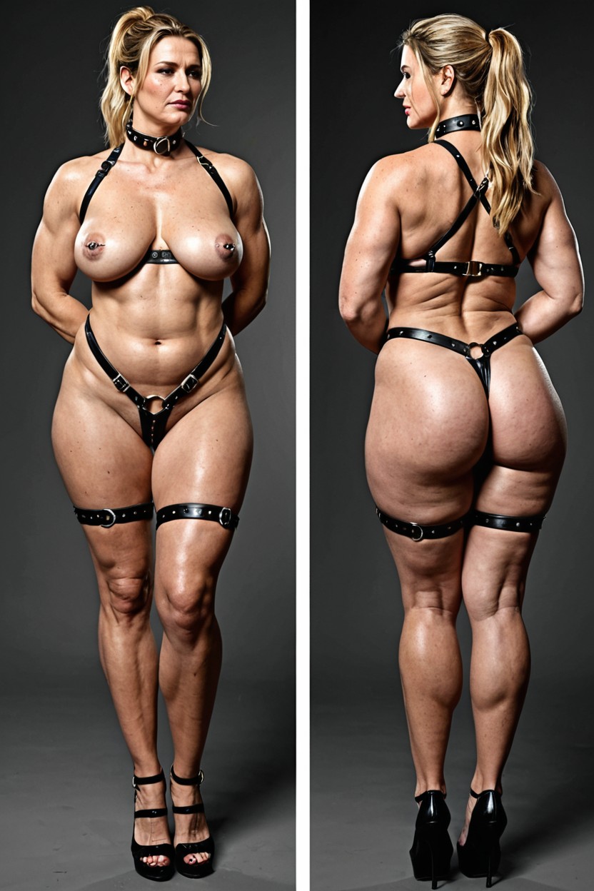 Face, French, Arms Behind Back MILF AI Porn
