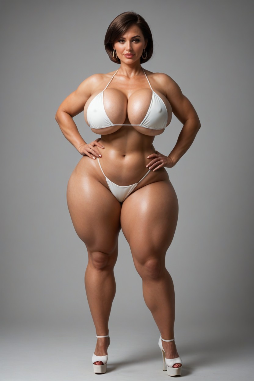 Standing Legs Spread, Very Tall Woman, Hazel Brown Eyes Porno MILF IA