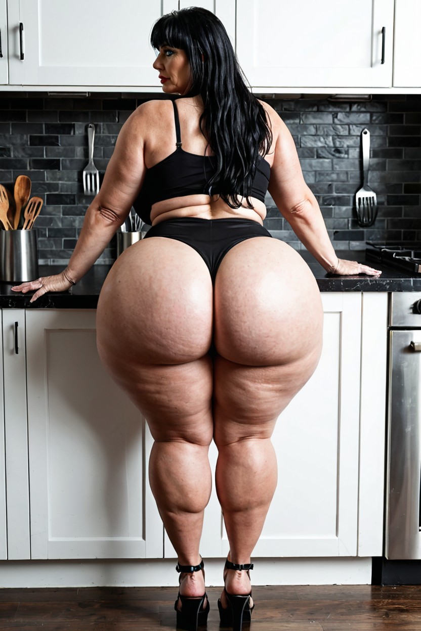 Giant Ass, Large Ass, Very Aesthetic MILF AI Porn