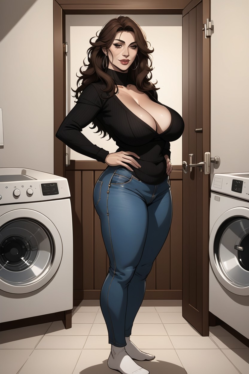 Wolfcut, Fluffy, 1 Person MILF AI Porn